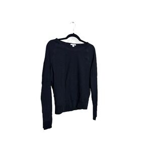 Standard James Perse Sweatshirt Womens Size 4 (Large) Black Minimalist